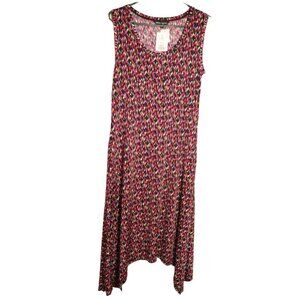 SIMON CHANG WOMENS MEDIUM MULTI COLOR MAXI DRESS
